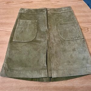 LILLY PULITZER VINTAGE DANA PIG SUEDE MINI SKIRT- SIZE: 2P